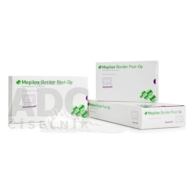Mepilex Border Post-Op 10 x 25 cm flexibilné absorpčné chirurgické krytie na rany 10 ks