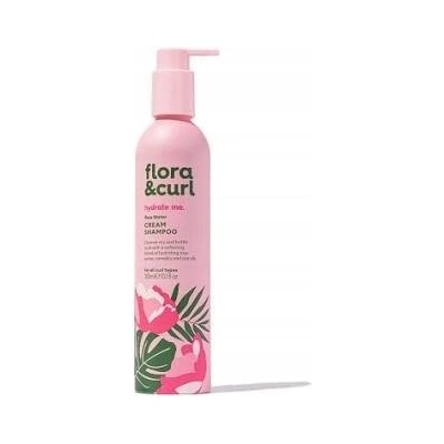 Flora & Curl Hydrate Me krémový šampon s růžovou vodou 300 ml