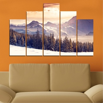 Vivid Home Картини пана Vivid Home от 5 части, Пейзаж, Канава, 110x65 см, 5-та Форма №0145