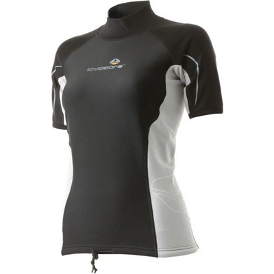 LAVACORE LC SHIRT SHORT SLEEVE čierna sivá