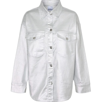 Vero Moda Women's Riva Oversized Overshirt - Silver