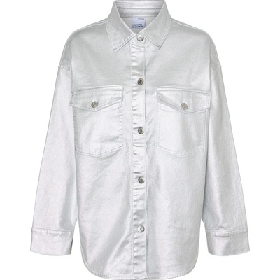 Vero Moda Women's Riva Oversized Overshirt - Silver