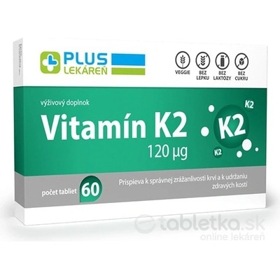 Vulm Plus Lekáreň Vitamín K2 120 μg 60 tabliet