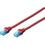 DIGITUS By ASSMANN Пач кабел Assmann UTP Cat. 5e / 0.5 m / Червен