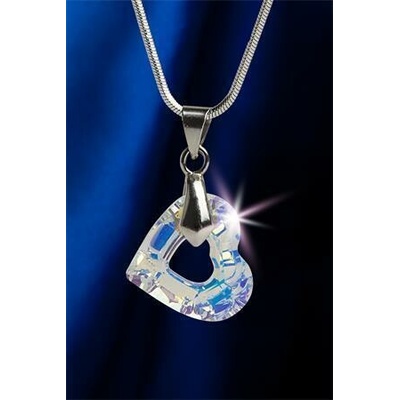 ART Crystella Náhrdelník s krystaly Swarovski srdce 95007