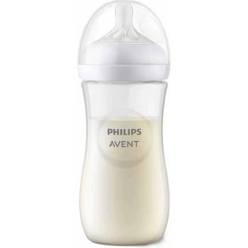 Philips Бебешко шише Philips Avent - Natural Response 3.0, с биберон 3m+, 330 ml (SCY906/01)