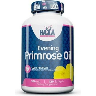 Haya Labs Pupalkový olej 500 mg Evening Primrose Oil 120 kapslí