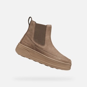 Geox Тъмнокафяви женски обувки до глезена Geox Spherica Ecub-2 Geox | Kafyav | ЖЕНИ | 35