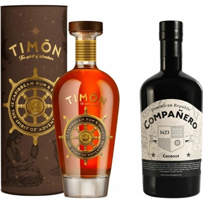 Timon The Spirit Of Adventure 40% 0,7 l a Compañero Coconut 40% 0,7 l (set)