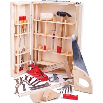 Bigjigs Malý kutil Kufřík s opravdovým nářadím JUNIOR