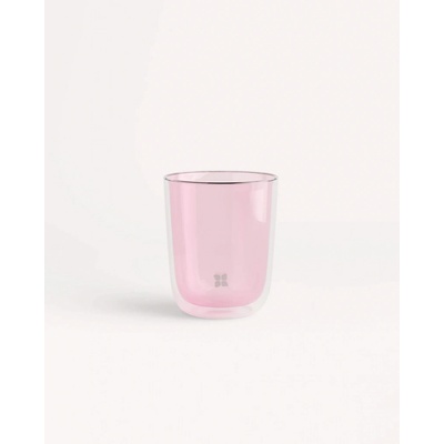 Waterdrop Borosilikátové Skleněné Hrnky světle růžová transparentní 350 ml
