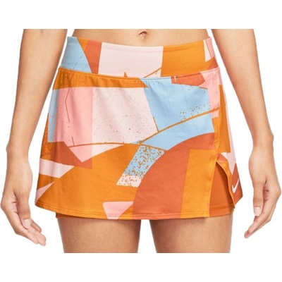 Nike Court Victory Women's Printed Tennis Skirt hot curry/white