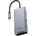 Baseus USB-C Square Desk Series Hub CATXF-A0G - мултифункционален хъб за свързване на допълнителна периферия за устройства с USB-C (тъмносив)
