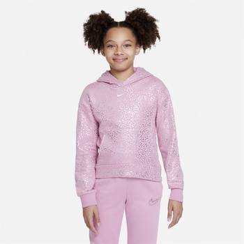 Nike Детски суичър Nike Sportswear Big Kids' (Girls') Fleece Hoodie - Elemental Pink