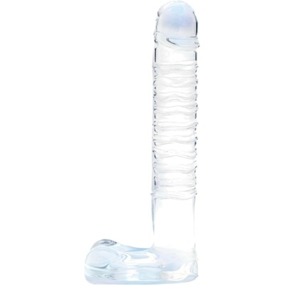 Clarity sklenené dildo priehľadné