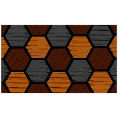 Déco Design Imperial Honeycomb hnědá 120 x 180 cm