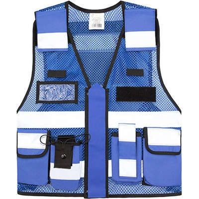 Korntex Sparta reflexní síťovaná taktická vesta KX145 Royal Blue