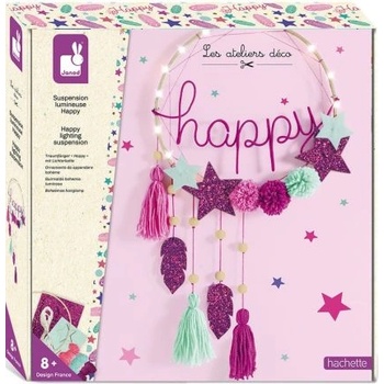 Janod - Творчески комплект - Блестяща висяща декорация (J07927)