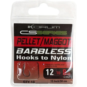 Korum Hotové Náväzce Pellet/Maggot Barbless veľ.18
