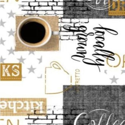 Ubrus PVC 3581545, metráž, 20 m x 140 cm, Coffee, IMPOL TRADE