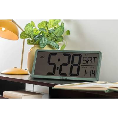 Karlsson Стенен часовник Karlsson Retro LCD (KA6020GR)