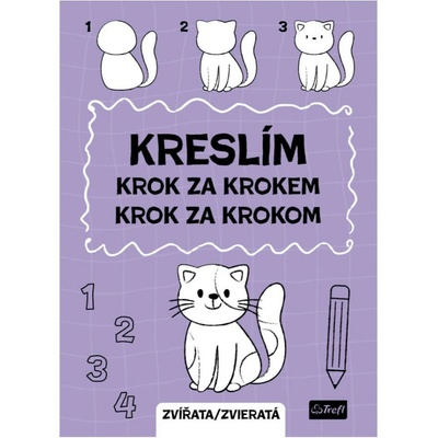 Trefl Pracovný zošit Kreslím krok za krokom zvieratá