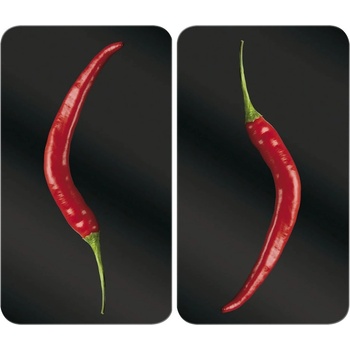 Wenko Комплект от 2 стъклени капака за печка , 52 x 30 cm Peperoni - Wenko (2521380100)