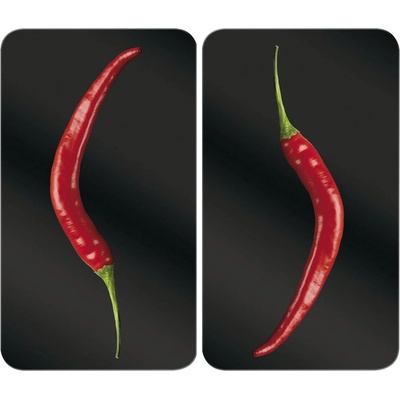 Wenko Комплект от 2 стъклени капака за печка , 52 x 30 cm Peperoni - Wenko (2521380100)