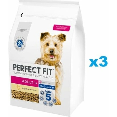 Perfect Fit Adult 1+ Malé plemená Kuracie 3 x 2,6 kg