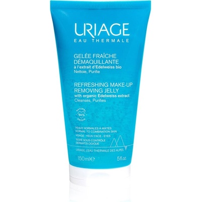 Uriage Eau Thermale Make-Up Removing Jelly освежаващ почистващ гел за смесена и мазна кожа 150ml
