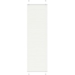 vidaXL Плисирана щора Бяла 65x200 cm Ширина на плата 64, 4 cm Полиестер (4015510)