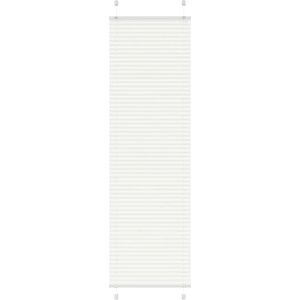 vidaXL Плисирана щора Бяла 65x200 cm Ширина на плата 64, 4 cm Полиестер (4015510)