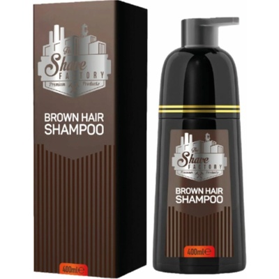 The Shave Factory Coloring Hair Shampoo - farbiací šampón pre mužov, 400 ml Brown - hnedý