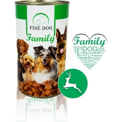 Fine Dog Family Adult zvěřina 1240 g