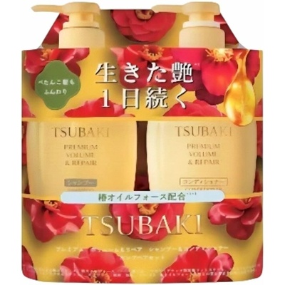 Shiseido Tsubaki prémiový šampon Premium Volume & Repair Shampoo & Treatment 450 ml + kondicioner 450 ml