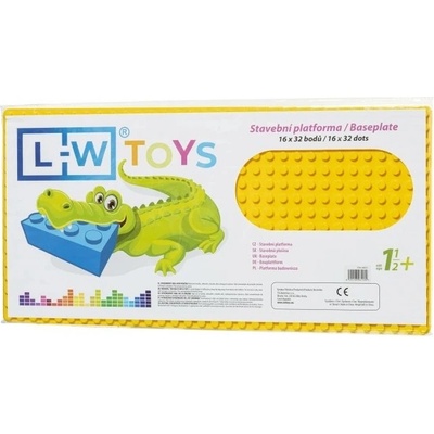 L-W Toys Podložka na stavění - JUNIOR 16x32 žlutá