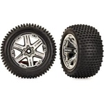 Traxxas колело 2, 8", RXT хромиран диск, Alias гуми (2WD електро задни) (2)