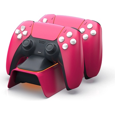 DOBE TP5-0521R Stardust Red Duální Dobíjecí Stanice pro ovladače PlayStation 5