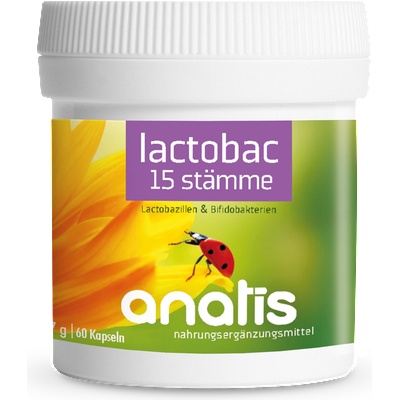 anatis Naturprodukte Lactobac 15 щама - 60 капсули