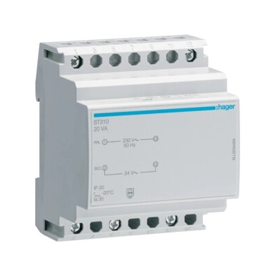HAGER Trafo ST310 20VA 230/24V ST310