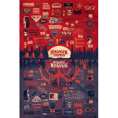 Plagát, Obraz - Stranger Things - The Upside Down, 61 × 91.5 cm