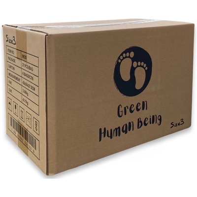 Green Human Being Биоразградими бамбукови пелени Green Human Being - Размер 3, 6-11 kg, 4 пакета х 27 броя (16931882021238)