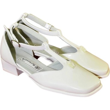 Detské biele spoločenské topánky SNIRA