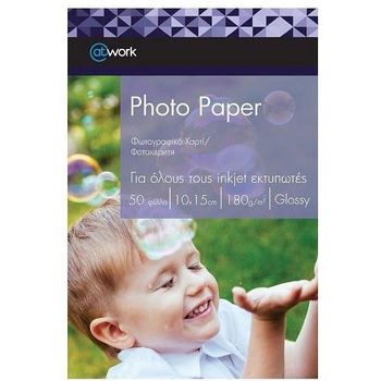 Image 1 of @Work Хартия Work ph. glossy 10 х15 см 180 гр. 50л