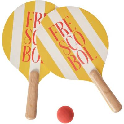Printworks Sada na plážový tenis Frescobol súprava 3 ks žltá