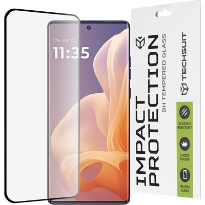 Techsuit Протектор за Motorola Moto G85 - 111D Full Cover / Full Glue Glass / 3D Curved Screen - Черен
