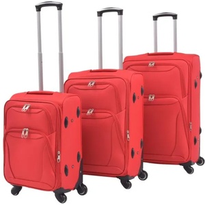 vidaXL 91316 3 pcs red