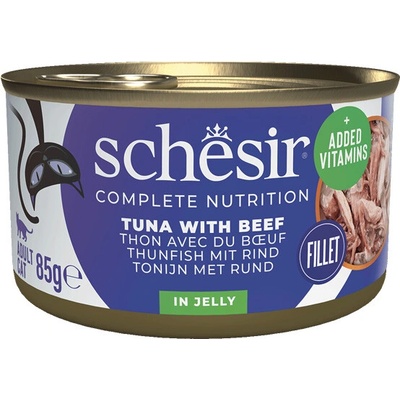 Schesir Cat C&B Wet Adult Tuniak a hovädzie v želé 85 g