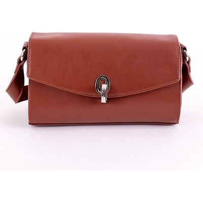 David Jones pevnější crossbody kabelka 6433-1 hnědá