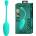 Pretty Love Knucker Super Soft Silicone Vibration Egg Aqua Green